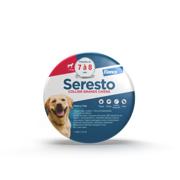 SERESTO Collier Grand Chien  8 kg