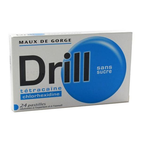 DRILL SANS SUCRE, pastille édulcorée à l'aspartam et à l'isomalt