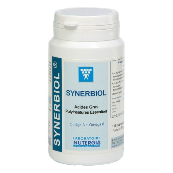 Nutergia Synerbiol Complément Alimentaire à base d’Huiles de Bourrache et de Poissons Sauvages 60 C