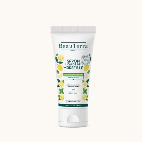 Savon Liquide de Marseille Menthe Citron 100Ml