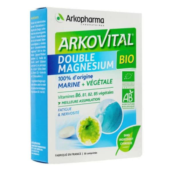 Arkovital Double Magnésium Bio 30 comprimés