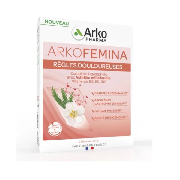 Arkofemina Règles douloureuses 30 comprimés