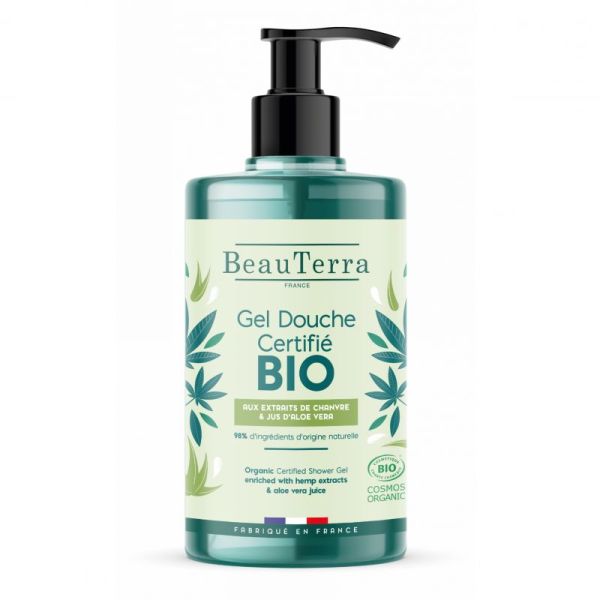 Gel douche bio extraits de chanvre et aloe vera 750 ml