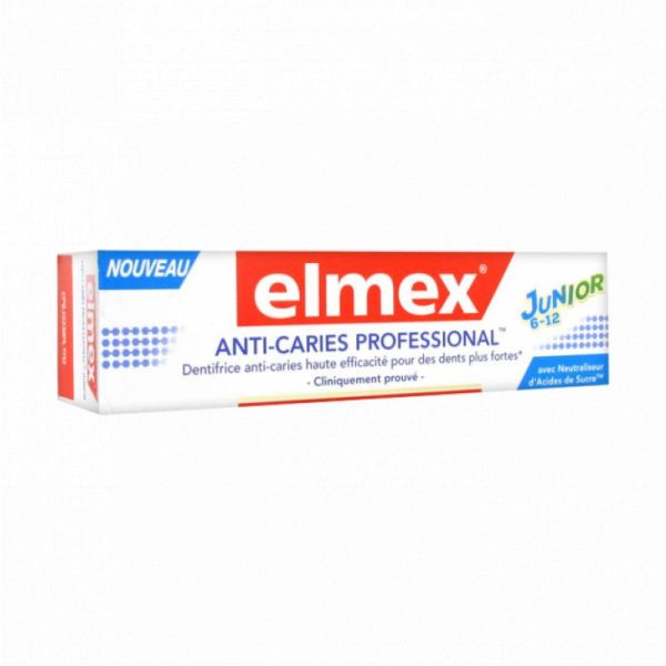 Elmex dentifrice 6-12 ans anti-caries pro 75ml