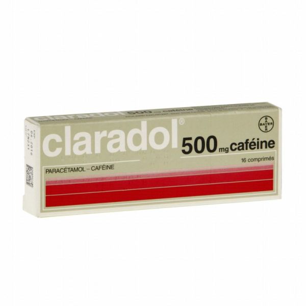 Claradol 500mg Cafeine Cpr 16