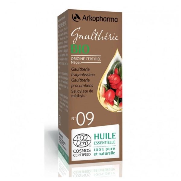 ARKOPHARMA HUILE ESSENTIELLE N°9 GAULTHERIE WINTERGREEN 10ML