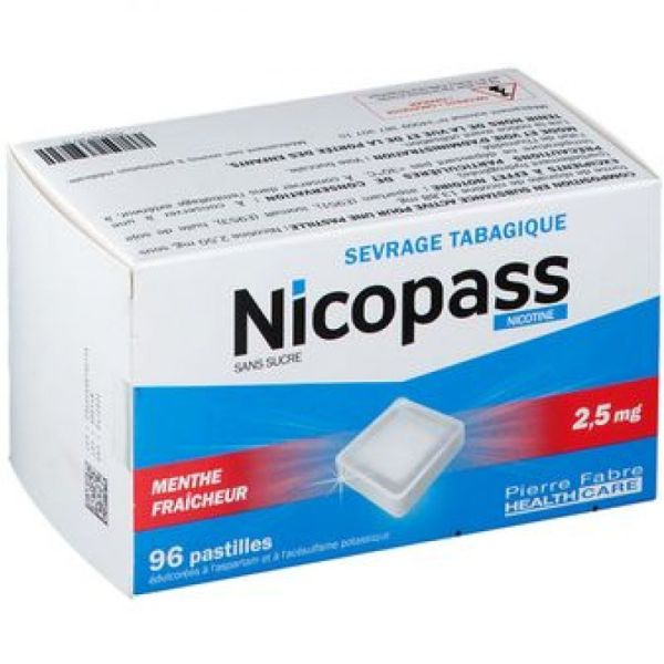 Nicopass 2,5mg S/s Ment Past96