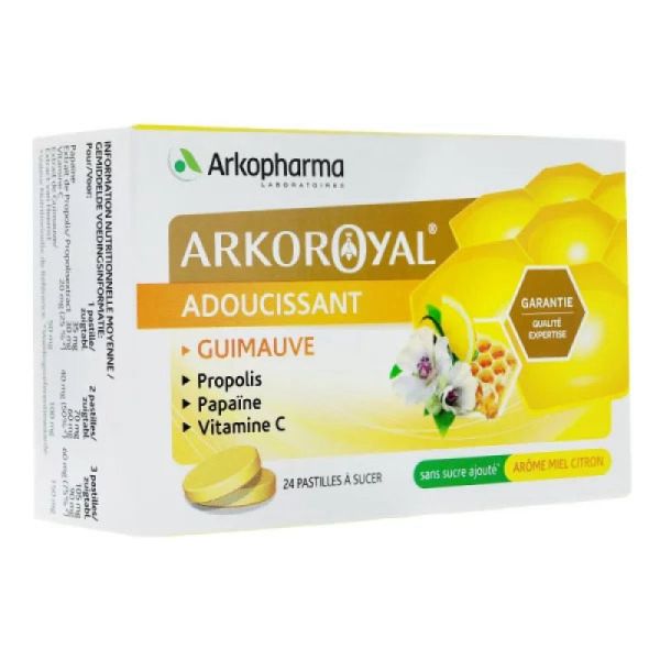 Arkopharma Arko Royal Pastilles Adoucissantes Pour la Gorge 24 Pastilles