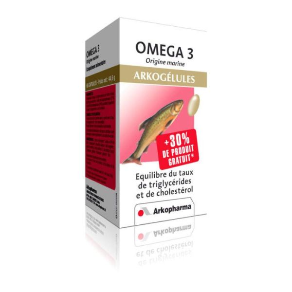 ARKOGELULES OMEGA 3 Complément alimentaire riche en oméga 3 Boîte/60