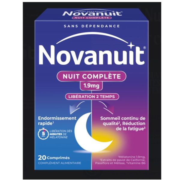 Novanuit Nuit complète 20 comprimés