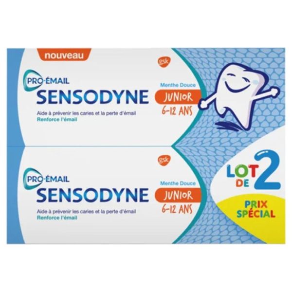 Sensodyne Dentifrice Junior Lot 2 tubes