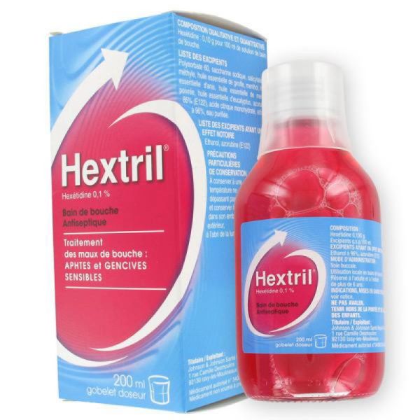 HEXTRIL 0,1 POUR CENT, bain de bouche, flacon