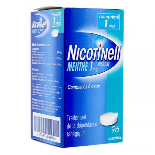 Nicotinell 1mg menthe 96 comprimés