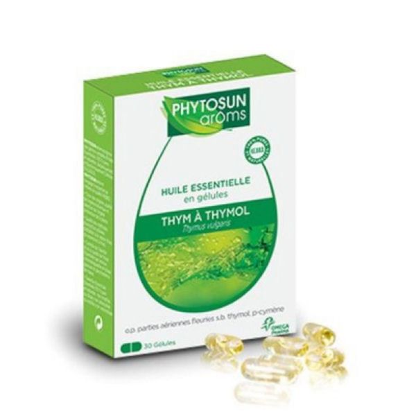 Phytosun Arôms Huile Essentielle en Gélules de Thym à Thymol 30 Gélules