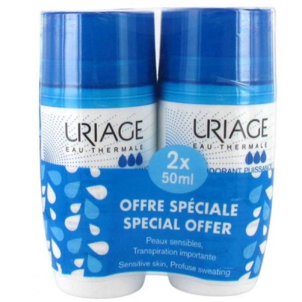 Uriage Déodorant Puissance 3 Lot de 2 x 50 ml