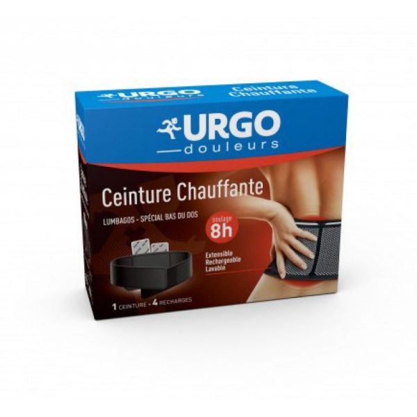 URGO CEINTURE CHAUFFANTE Douleurs musculaires:+ 4 recharges