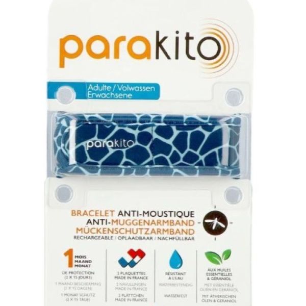 PARAKITO bracelet anti-moustiques adulte girafe