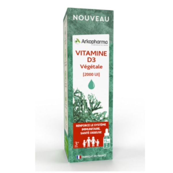 Arko Vitamine D3 végétale gouttes 15 ml