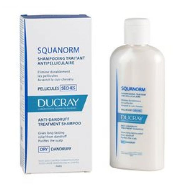 Ducray Squanorm pellicules sèches shampooing traitant flacon de 200ml