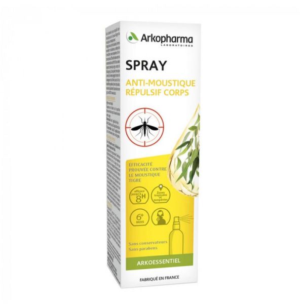 ARKOPHARMA SPRAY ANTI-MOUSTIQUES CORPS DES 6 MOIS 60ML ARKOESSENTIEL