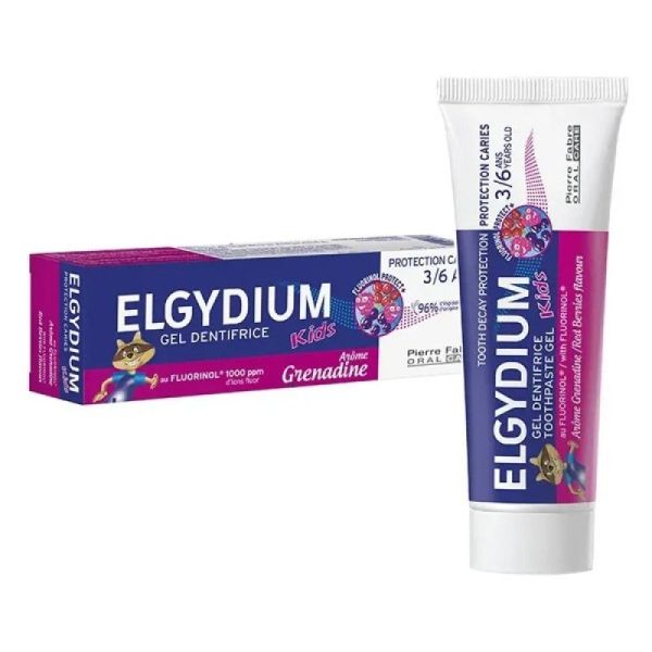 Elgydium Dentifrice  Grenadine 3/6 ans 50mlx2