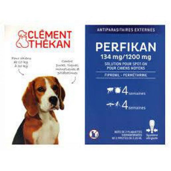 PERFIKAN CHIENS 10 à 20 KG  4 PIPETTES