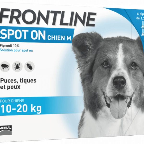 Frontline Chien M 10-20 Kg Bt 4