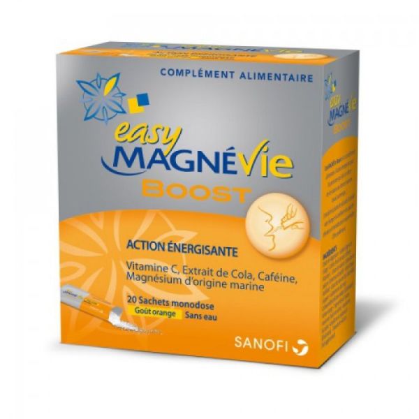 Sanofi Easy Magnevie Boost goût orange 20 Sachets