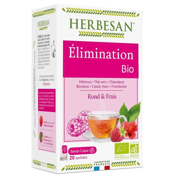 HERBESAN Tisane bio Constipation 20 Sachets dans notre pharmacie