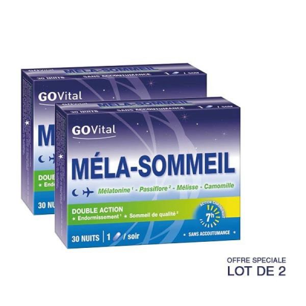 GOVital Méla-Sommeil (60 gélules) offre spéciale lot de 2