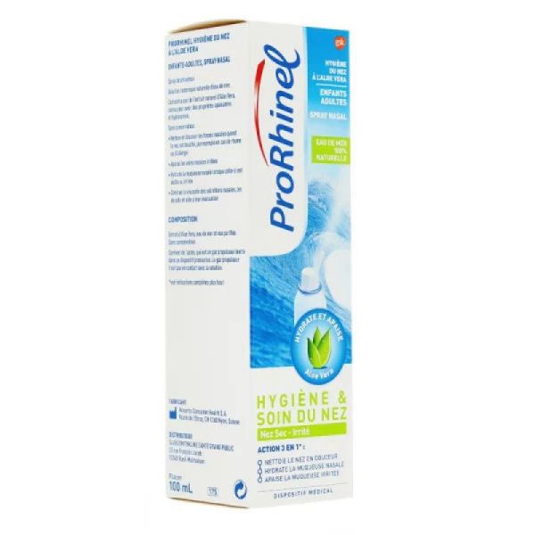 Prorhinel Spray nasal Aloe Vera 100ml (3401081756676) - Pharmacie de l
