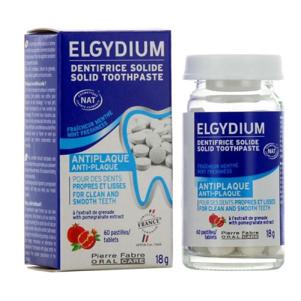 Elgydium Dentifrice Solide A-Plaq 60 Cpr