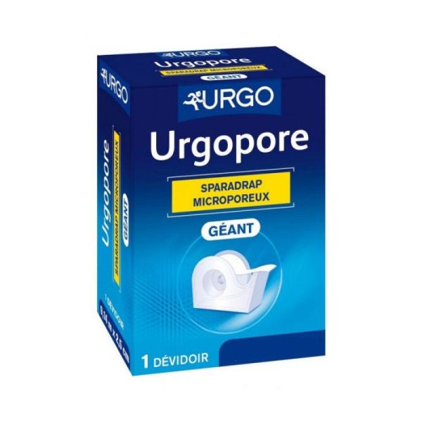 URGOPORE Sparadrap non tissé, microporeux, hypoallergénique géant, 9,14mx2,5cm, dévidoir