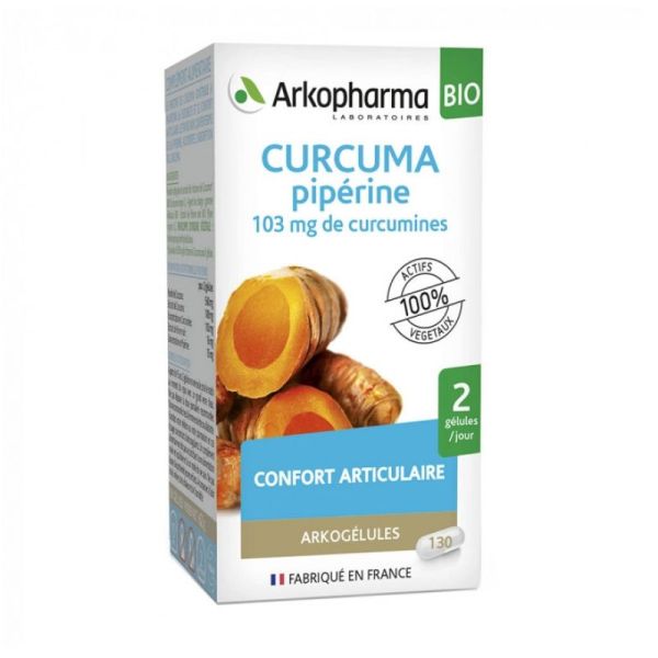 ARKOPHARMA CURCUMA PIPERINE 130 GELULES 103MG ARKOGELULES