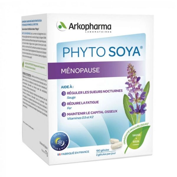 ARKOPHARMA MENOPAUSE 180 GELULES PHYTO SOYA