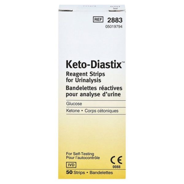 KETO DIASTIX 50 Bandelettes réactives