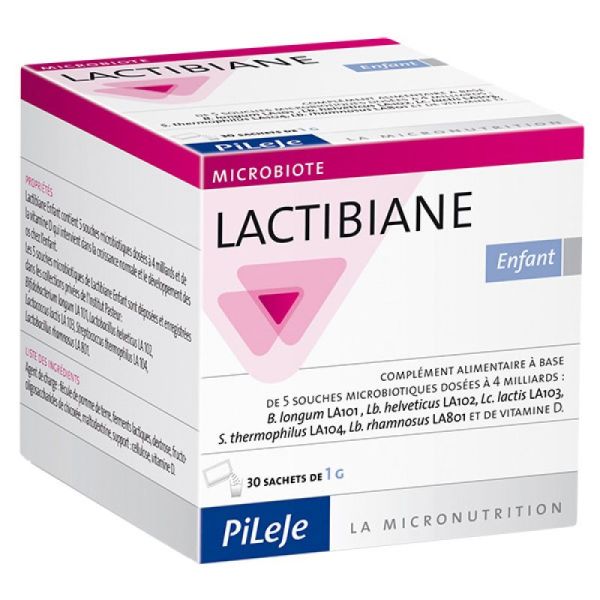 Pileje Lactibiane Enfant 30 Sachets