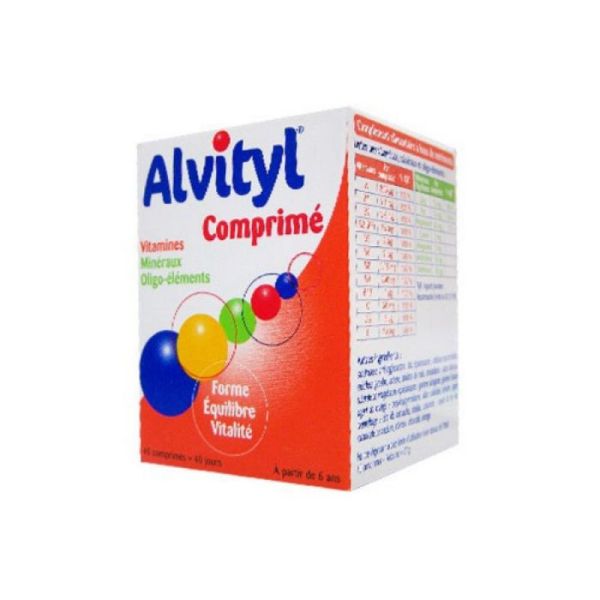 ALVITYL COMPRIME Complément alimentaire de vitamines et minéraux Boîte/40