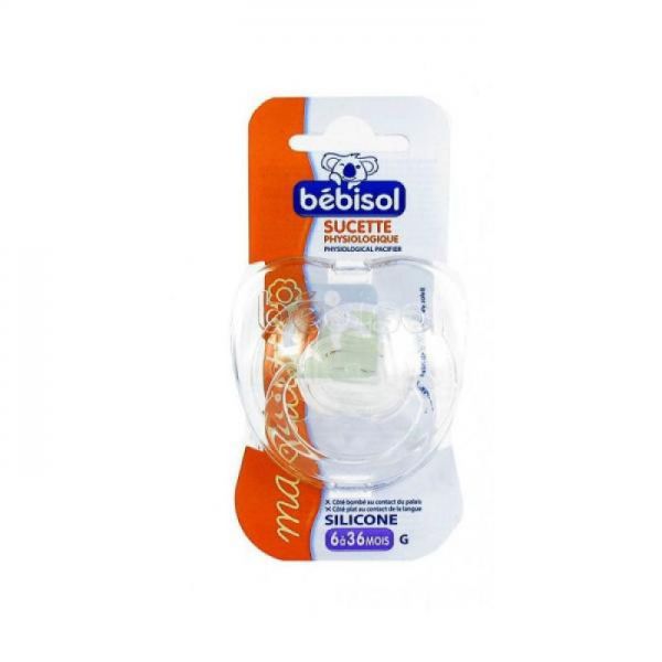 BEBISOL Sucette physiologique, avec téterelle en silicone, 1er âge (34