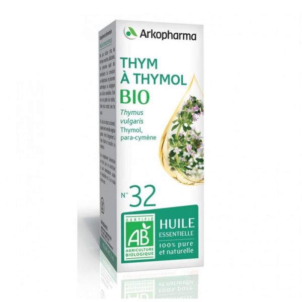 ARKOPHARMA HUILE ESSENTIELLE N°32 THYM A THYMOL BIO 5ML