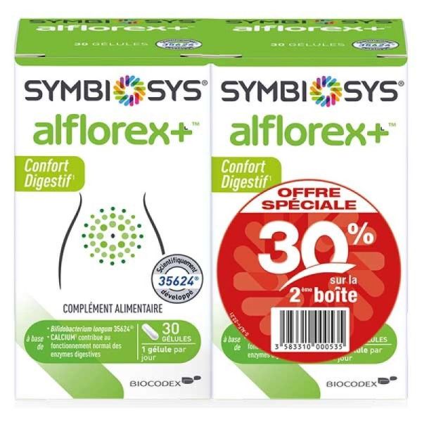 Symbiosys Alflorex+ lot 2x30 gélules