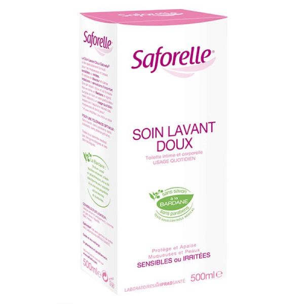 Saforelle Soin Lavant Doux Hygiène Intime et Corporelle 500ml