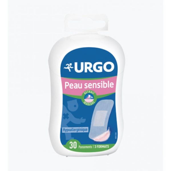 URGO Peau Sensible boite de 30 pansements / 3 formats