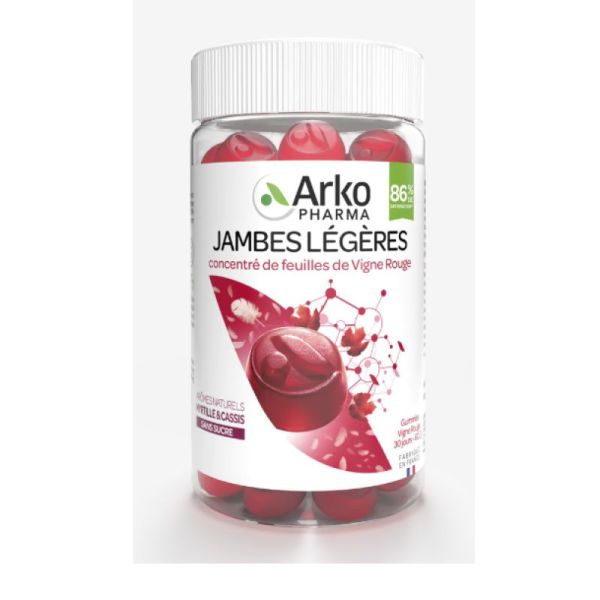 Arko Jambes légères Vigne Rouge 60 gummies