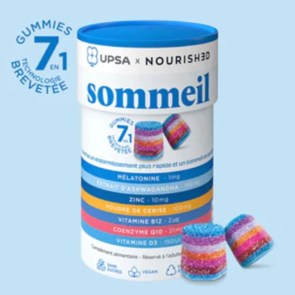 Nourished 7en1 Sommeil Boite 30 gummies