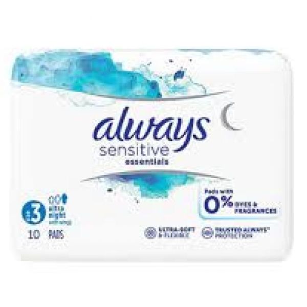 Always cotton protection T3 ultra night x10