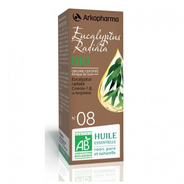 ARKOPHARMA HUILE ESSENTIELLE N°8 EUCALYPTUS RADIATA BIO 10ML