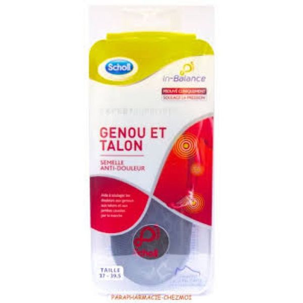 SCHOLL Semelles anti-douleur Genou et Talon 42,5-45