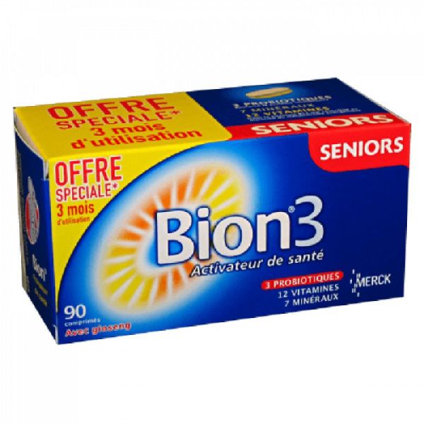 BION 3 Seniors Complément alimentaire équilibrant Boîte/90 (3401546943