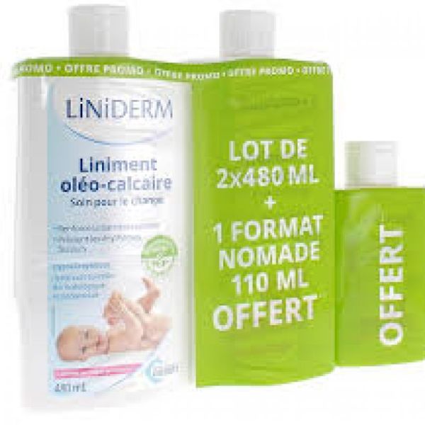 Gilbert Liniderm Liniment Oleo-calce 480ml x 2 + 100ml offert